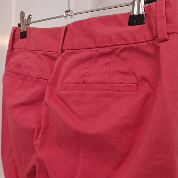 LOFT Cotton Cropped Pants Khaki - Picture 6 of 9